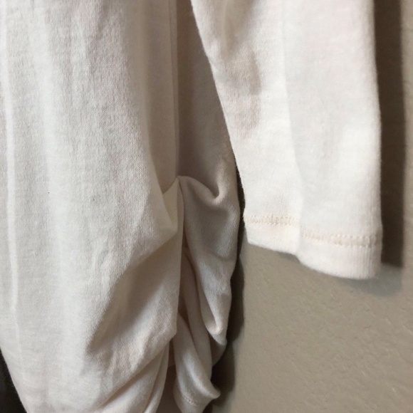 Rachel Roy Women's Soft Stretch-Knit Ruched Ivory Off The Shoulder Top Plus 1X - Picture 12 of 14